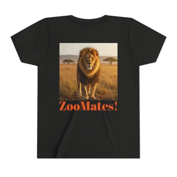 Youth Short Sleeve Tee - ZooMates! Large Lion Design - Image 14